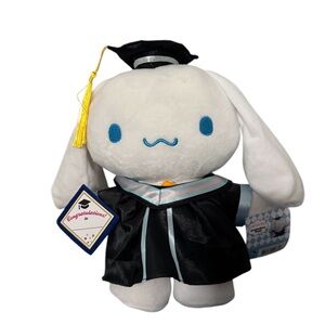 Sanrio Cinnamoroll Graduation Plush - White and Black
